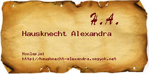 Hausknecht Alexandra névjegykártya
